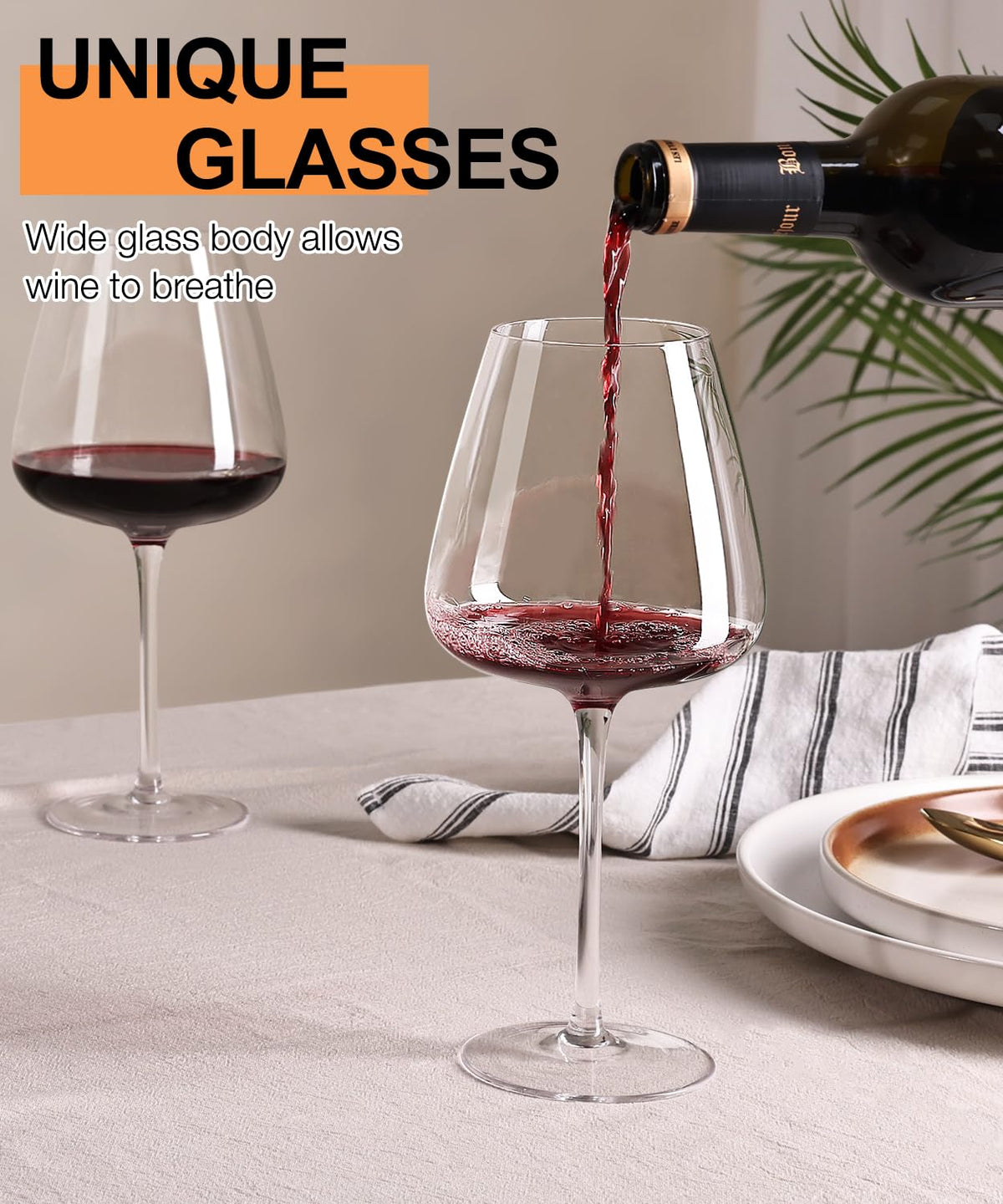 OJA crystal glasses are best washed by hand to preserve clarity.