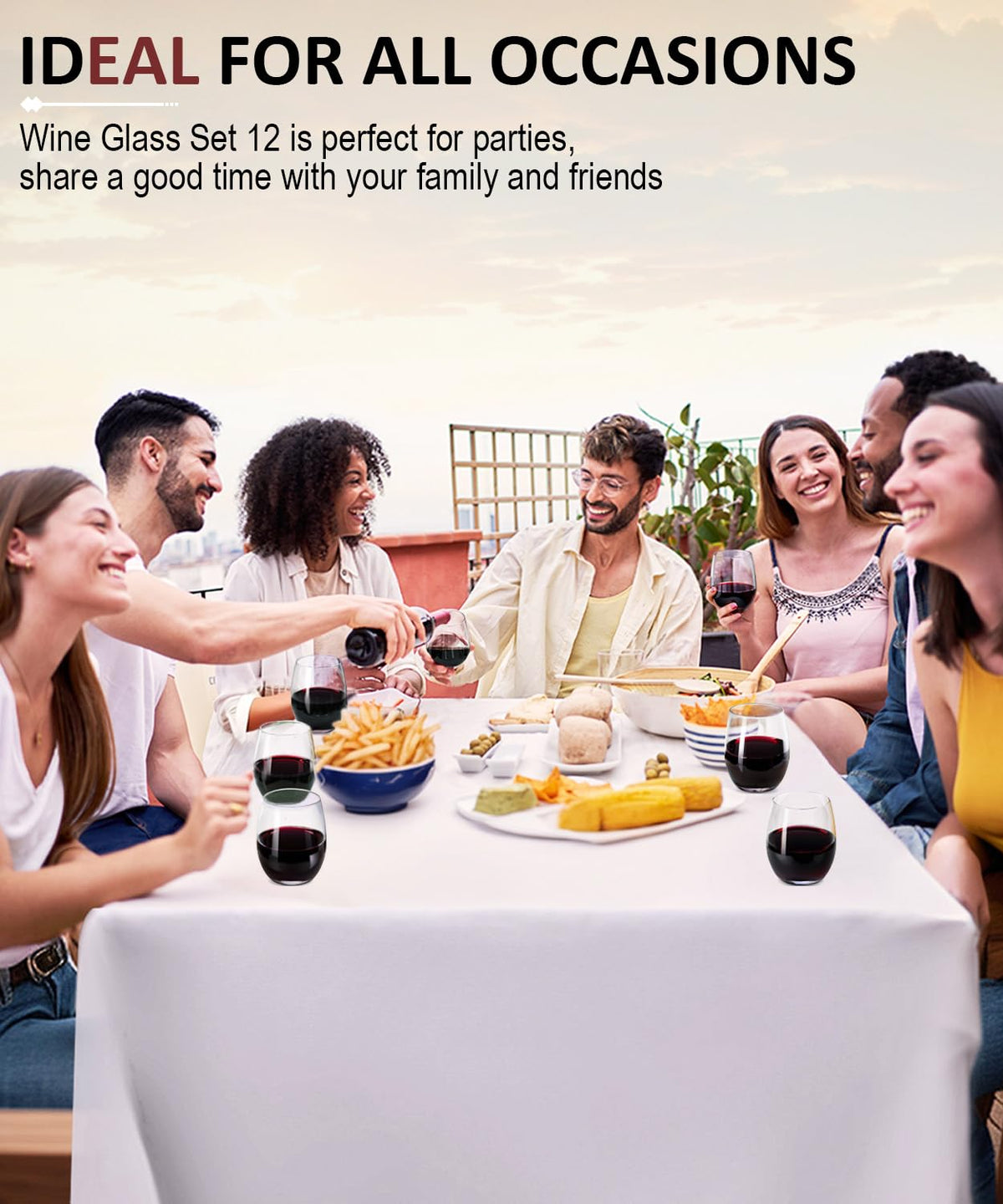 OJA crystal-clear wine glasses showcase color and aroma with clarity