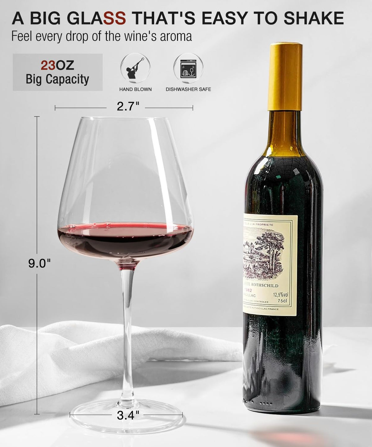 OJA wine glasses suitable for dining and wine tasting events