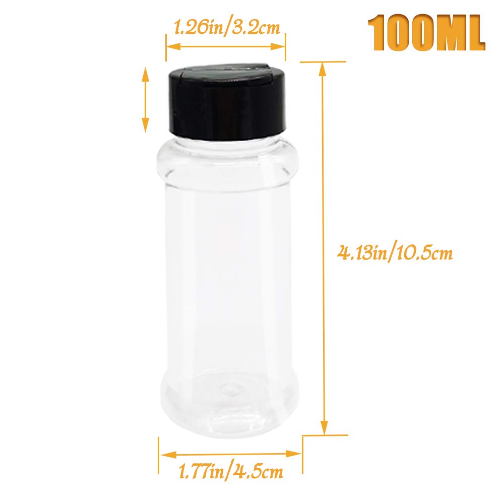 OJYUDD 3.4oz spice jars ideal for herbs and powders.