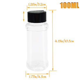OJYUDD 3.4oz spice jars ideal for herbs and powders.