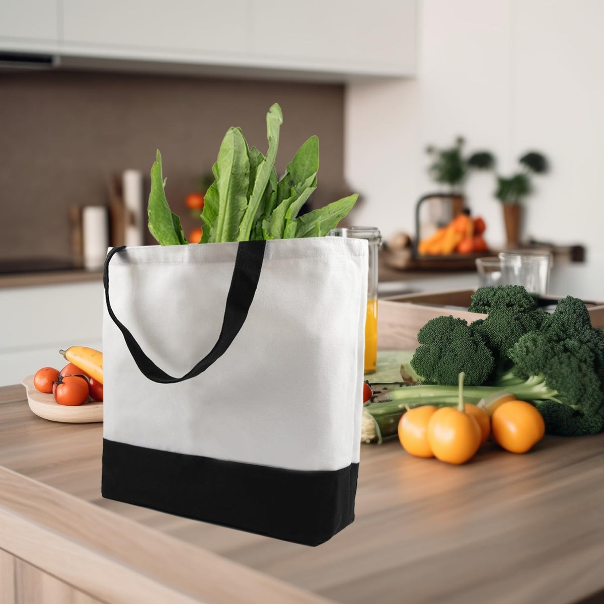 OKBA tote bag use scenarios from groceries to gifts