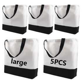 OKBA sublimation tote blank front view, ready for DIY heat transfer projects.