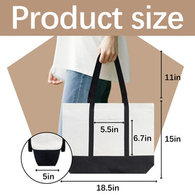 OKBA tote side-pocket detail, extra storage for quick-access essentials.
