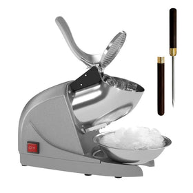 OKF ice shaver arc-design reduces splashes for clean countertops