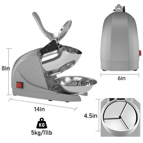 OKF ice shaver stable-base reduces vibration for quiet operation