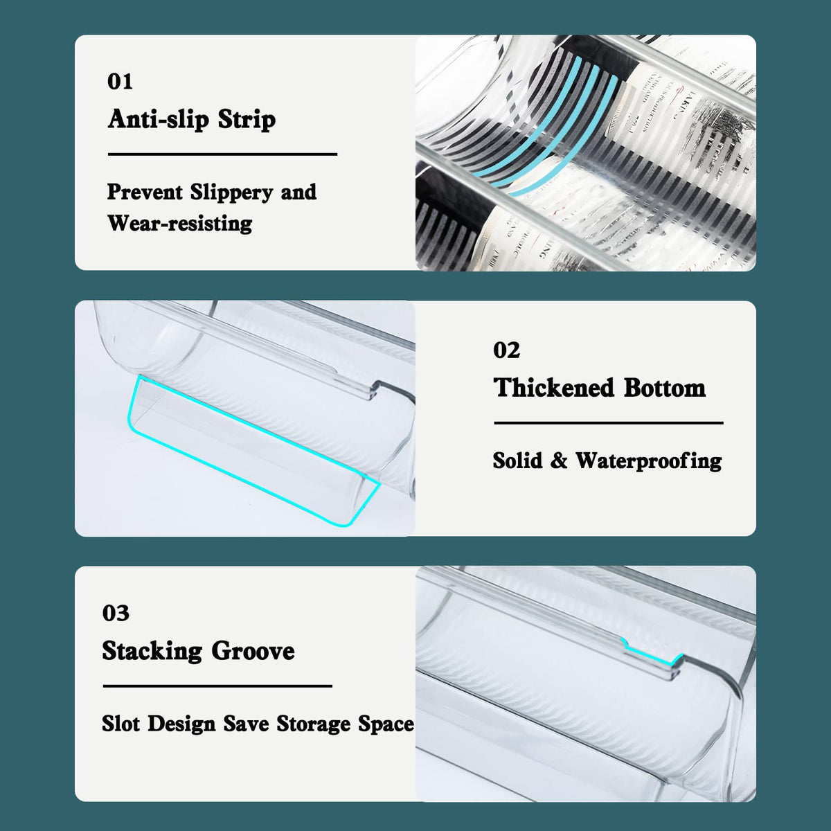 OKITCHEN anti-slip base ensures stable placement