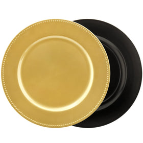 Okllen charger plate inner 9 inch ring in gold