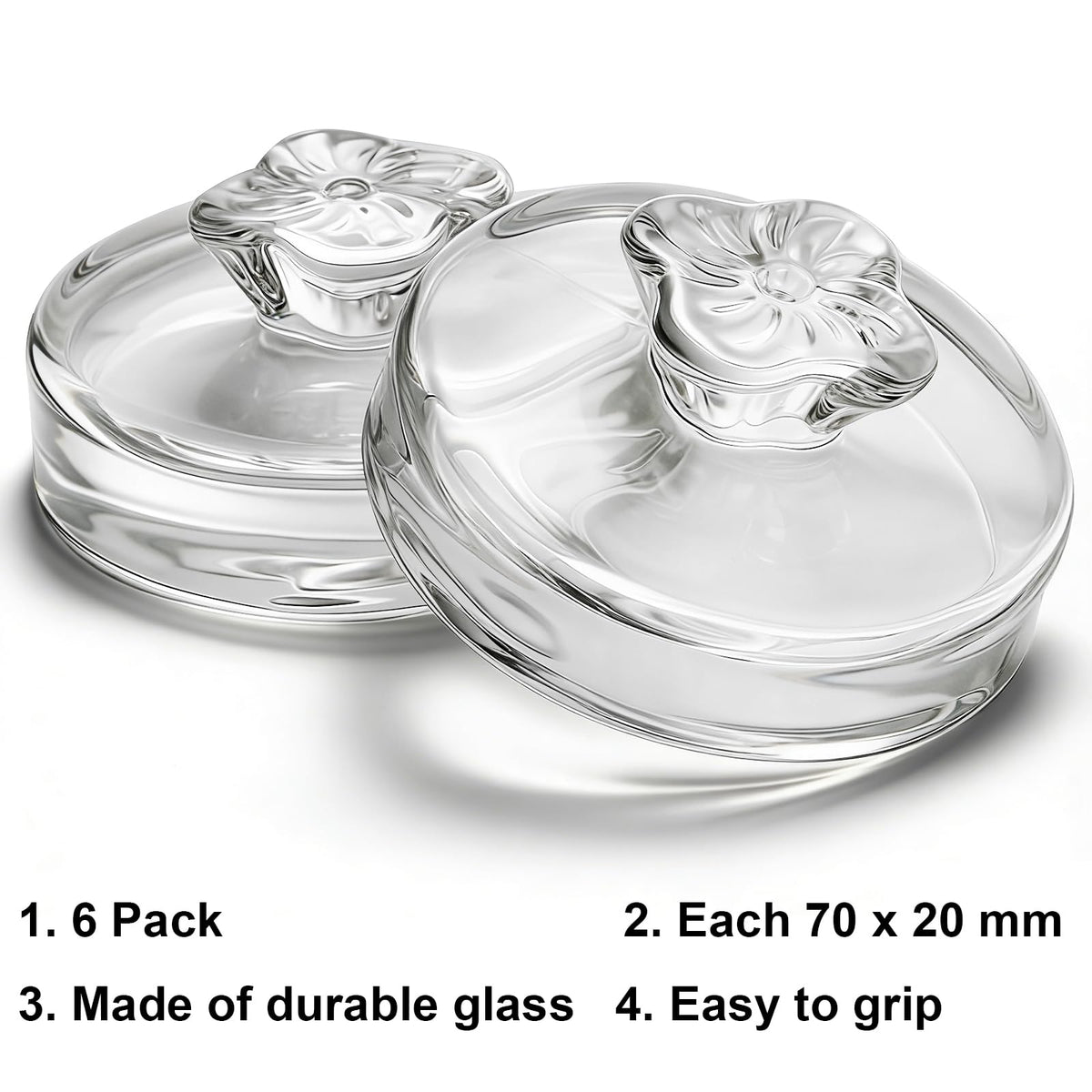 Okllen glass weights are dishwasher safe for quick cleanup.