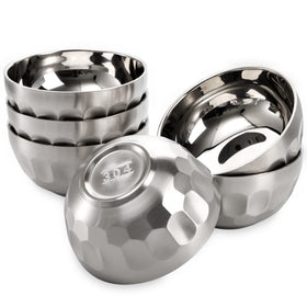 Okllen 15oz insulated bowls with non-slip grooves for safe serving