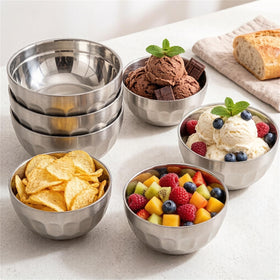 Okllen bowls used for soups and noodles in a meal setup