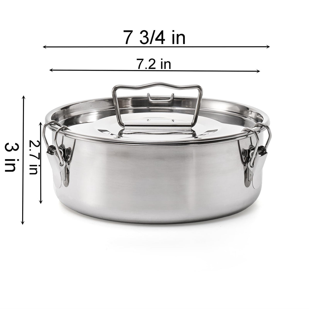 Okllen 18/8 stainless steel base for even heat distribution in desserts.
