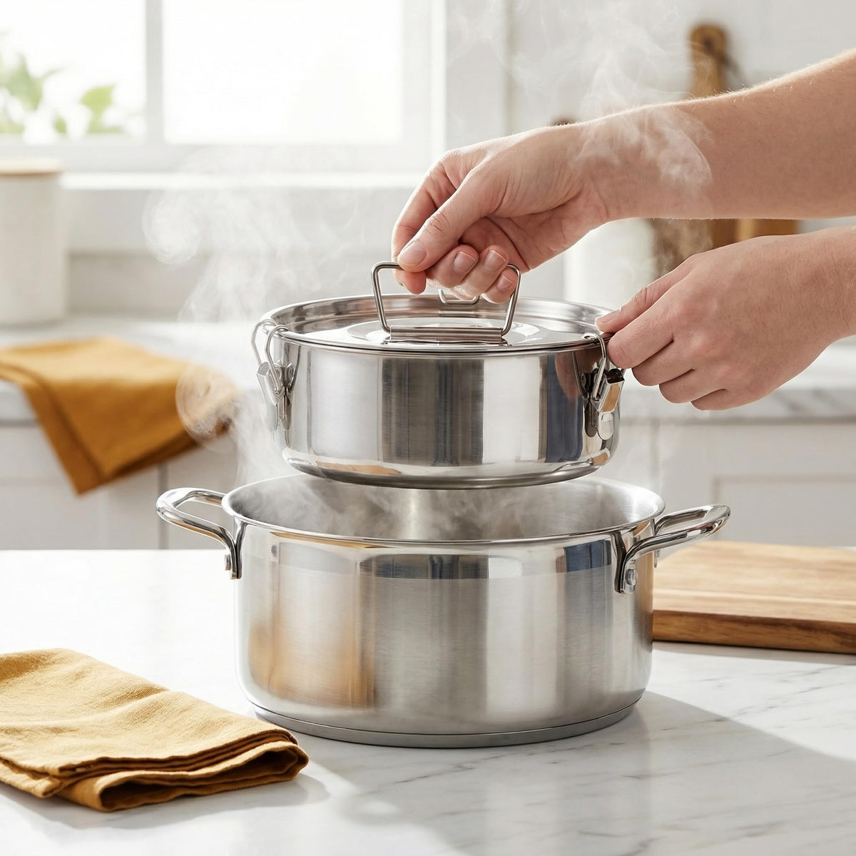Okllen flan maker versatile for custards and quiches.