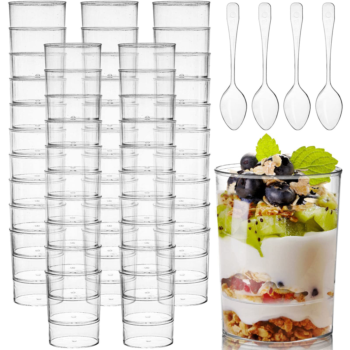 Okllen premium BPA-free dessert cups safe for all ages