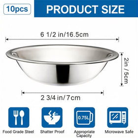 Okllen bowl, 6.5-inch diameter, ideal for marinating and prepping small salads.