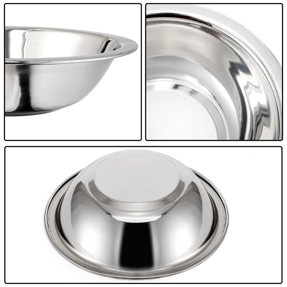 Okllen stainless bowl resists odors and rust for durable kitchen use.