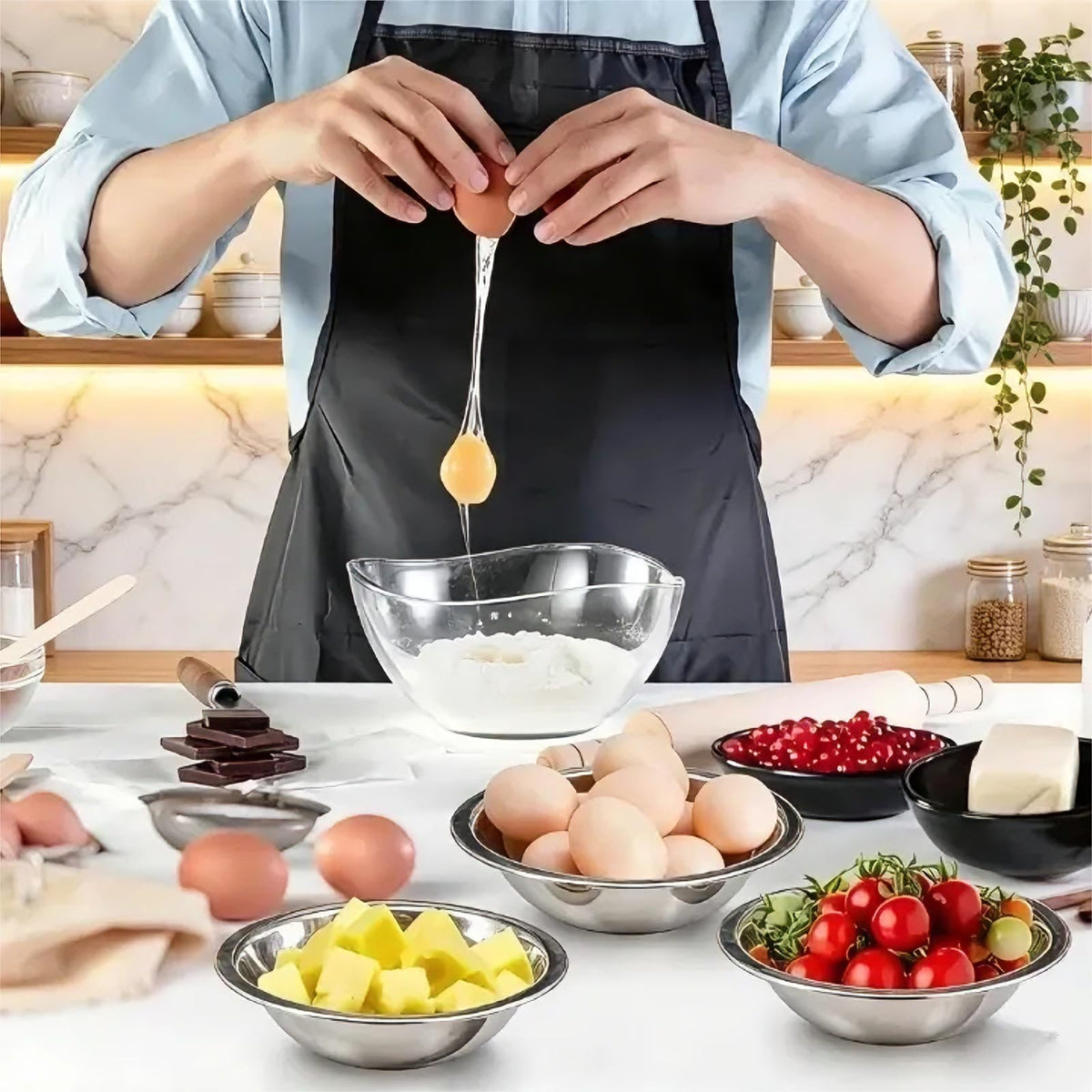 Okllen sleek design suits professional and home kitchens.