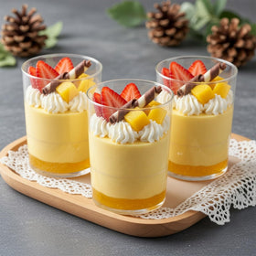 Okllen versatile shooters perfect for small chocolate desserts and mousses