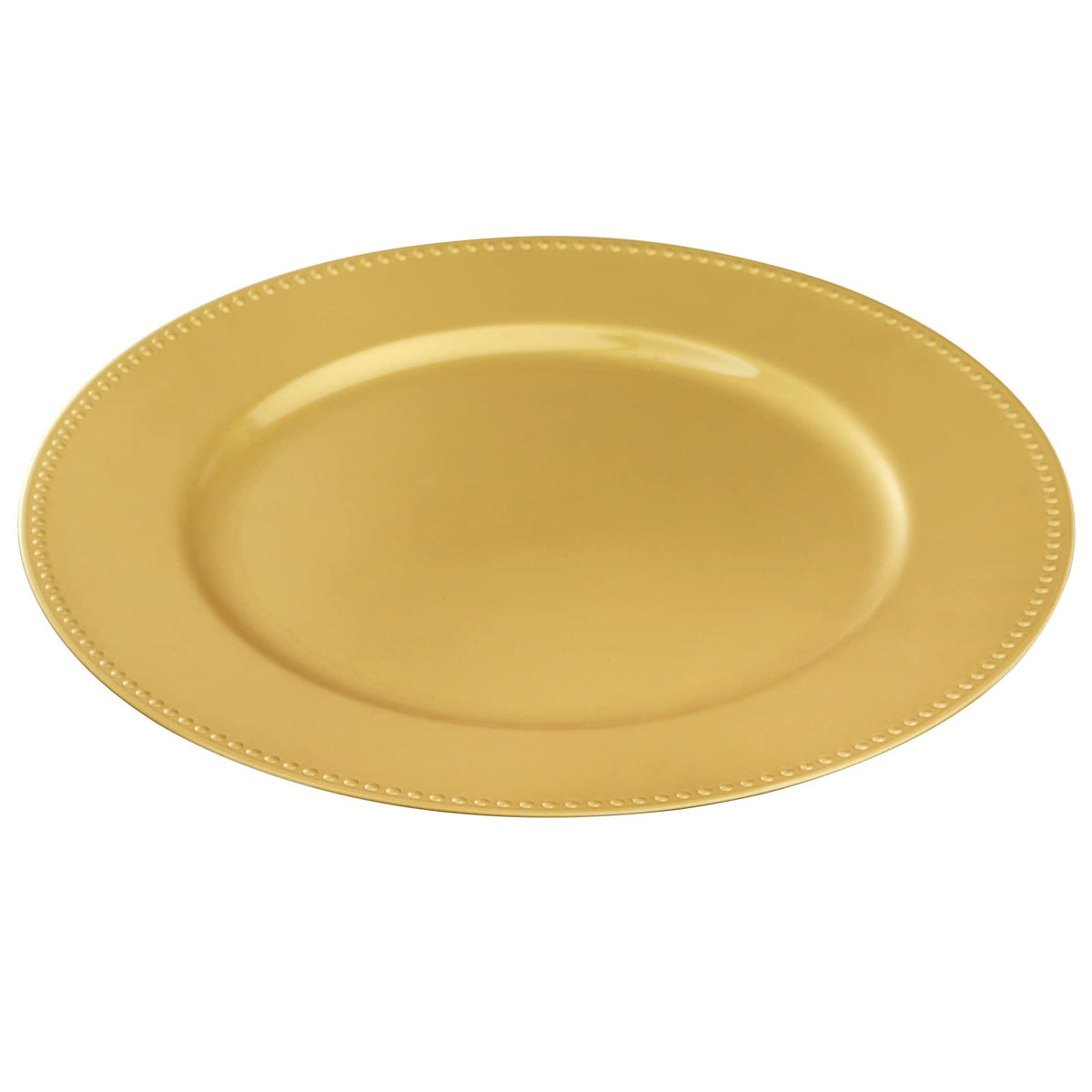Wedding table setup with Okllen gold charger plates