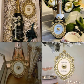 Okuorze champagne button doorbell style creates a hotel-like ambiance.