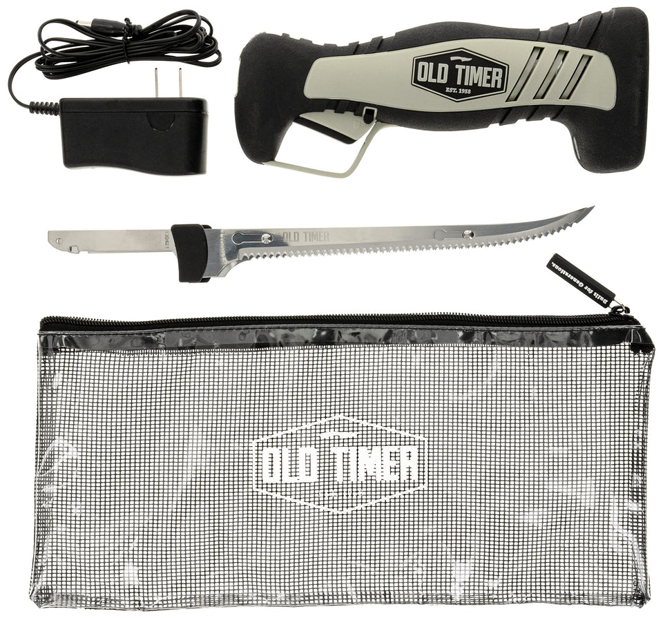 Old Timer cordless filleting knife with an 8-inch blade for precise filleting