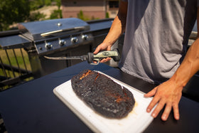 Old Timer self-draining carry case keeps the knife dry between uses