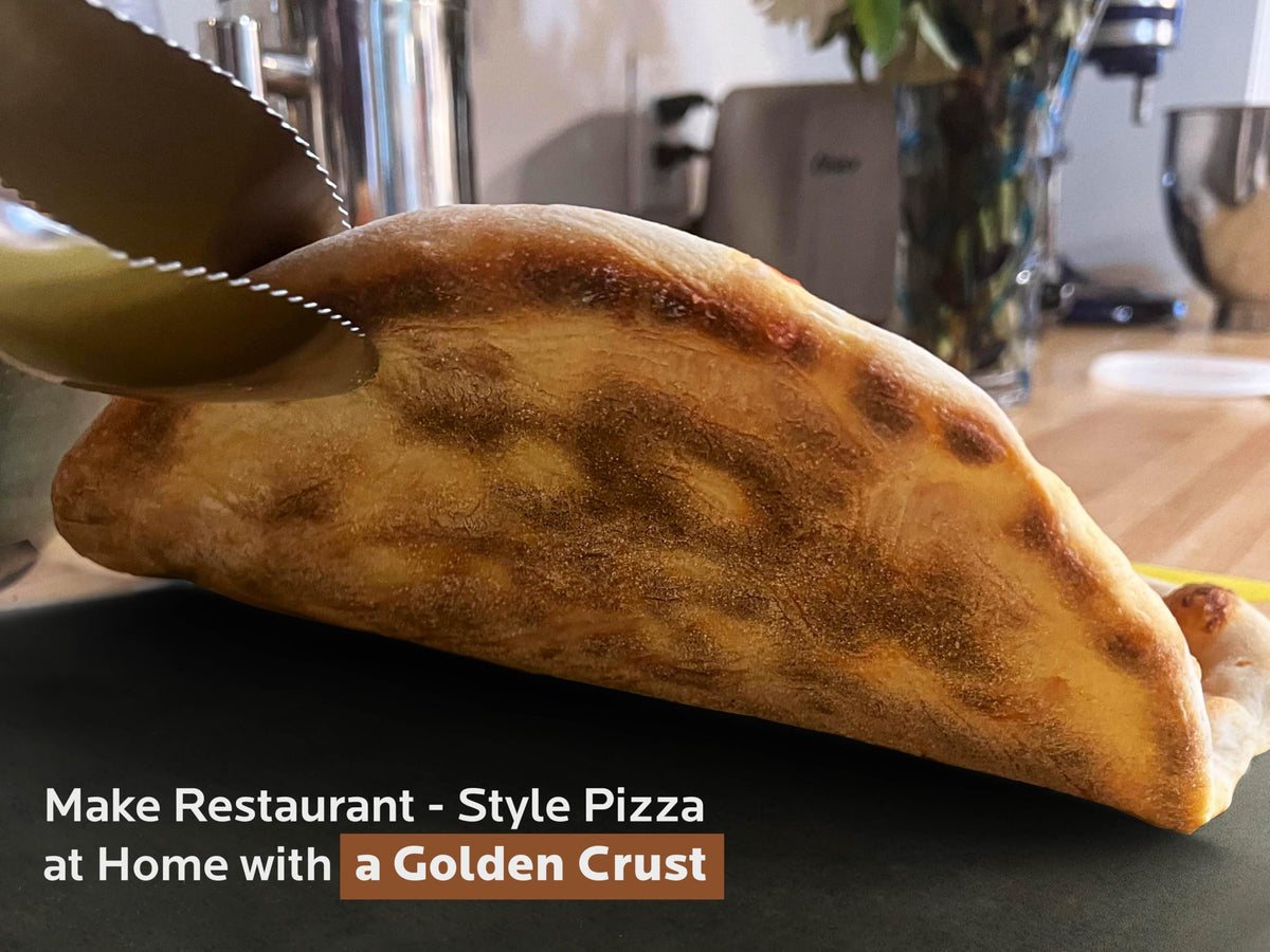 OLEEK bread baking steel yields crusty surfaces and even crumb