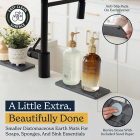 OLEEX marble-style drying mat easily cleaned with sandpaper