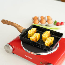 OLEEX Tamagoyaki Pan Set cleaning and storage features for quick cleanup