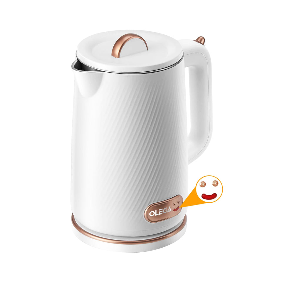 OLEGA electric kettle rapid boil 1500W for quick tea and coffee