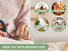 Olicity cheese cloth supports multi-use kitchens for cooking and crafts.