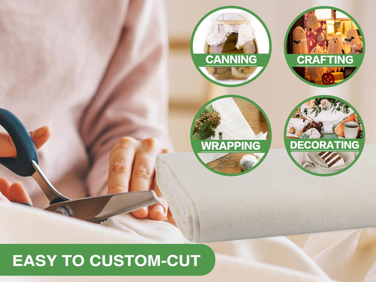 Olicity cheese cloth woven with high thread count for durability in the kitchen