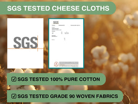 Olicity unbleached cotton cheese cloth shows natural weave for chemical-free cooking.