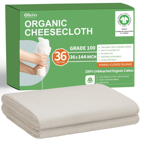 Olicity Organic Cheese Cloths fine mesh close up for efficient straining with minimal lint