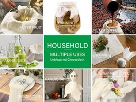 Olicity unbleached cotton used for straining almond milk and juices