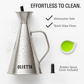 Olietta is dishwasher-safe for quick cleanup after cooking sessions.