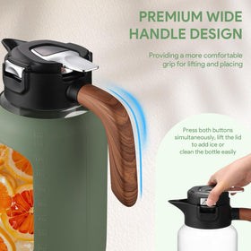 Leak-proof silicone seal helps keep beverages fresh and spills minimal.