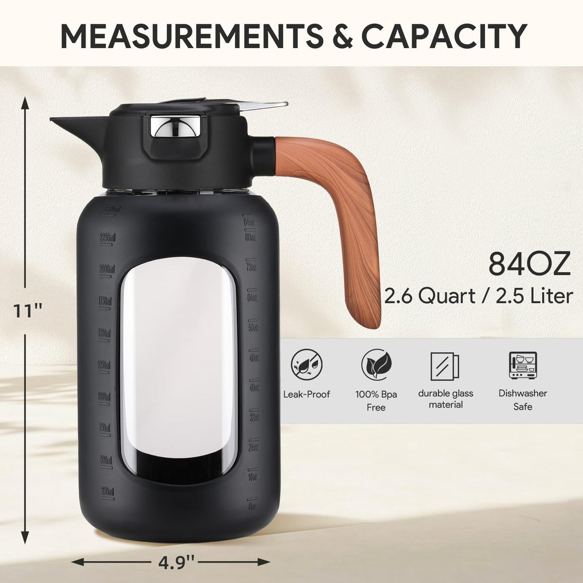 Olivego press-type lid and drip-proof spout for clean pours and minimal mess