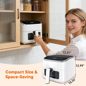 OLIXIS 3QT air fryer safety features automatic shut-off for peace of mind.