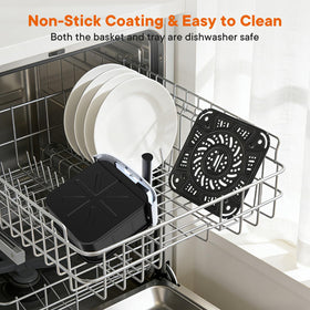 OLIXIS 3QT air fryer compact design fits on a countertop without clutter.