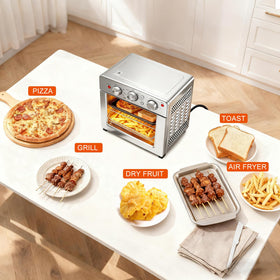 OLIXIS accessories tray, basket, pan, and rack for versatile cooking