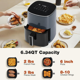 OLIXIS 6-quart capacity supports family-sized batches for dinners.