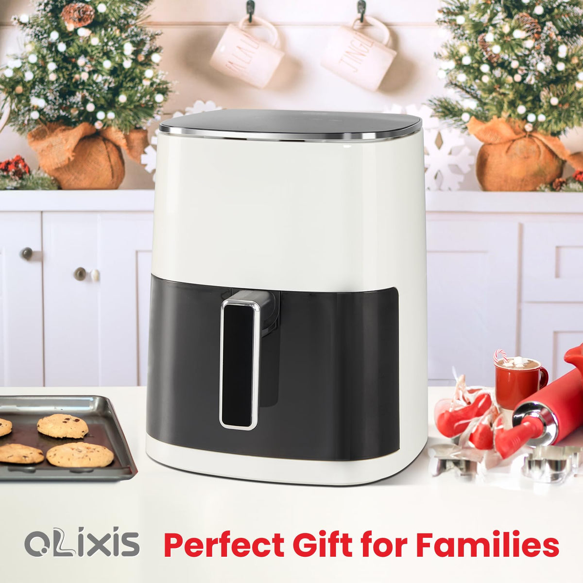 OLIXIS Air Fryer touch pad control makes settings quick and intuitive.