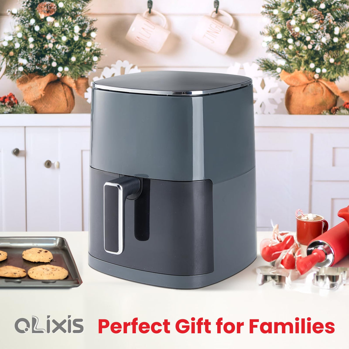 OLIXIS Air Fryer touch-pad interface supports easy operation and precision.