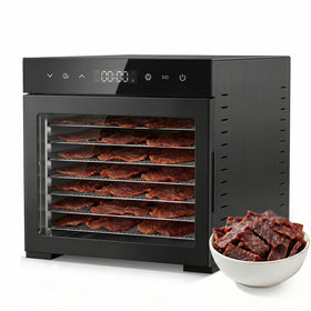OLIXIS food dehydrator front view demonstrates compact design for home kitchens.
