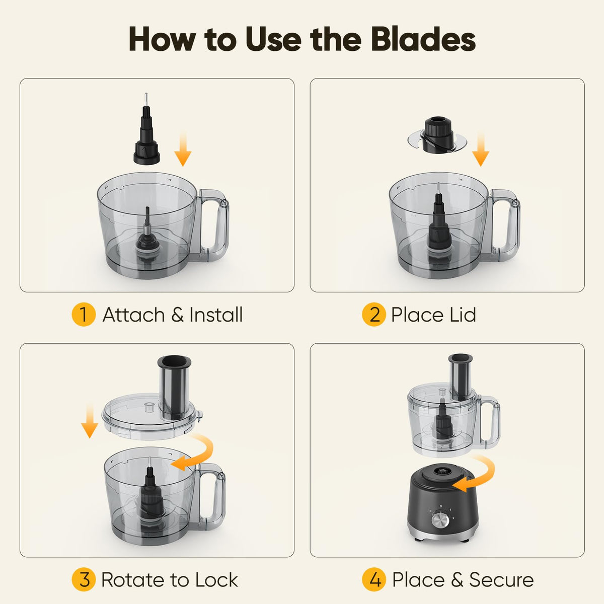 OLIXIS dishwasher-safe parts simplify cleaning after meals.