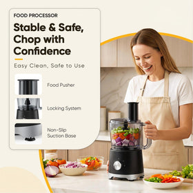 OLIXIS shredding disc evenly shreds cheese and cabbage for toppings.