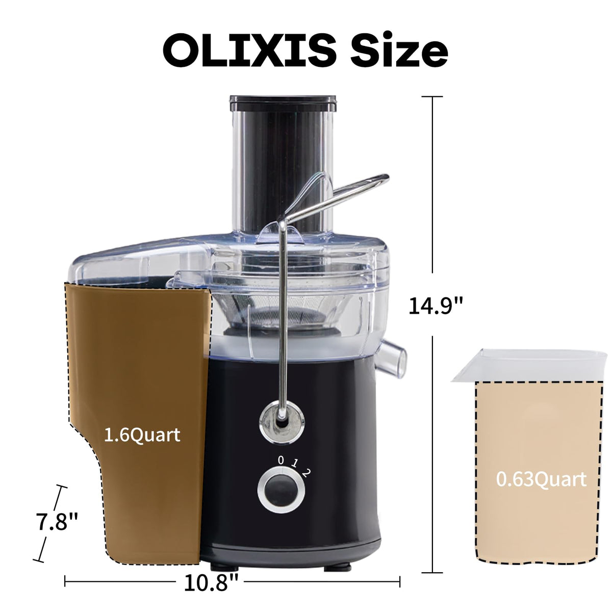 OLIXIS juicer motor assembly highlights power and build