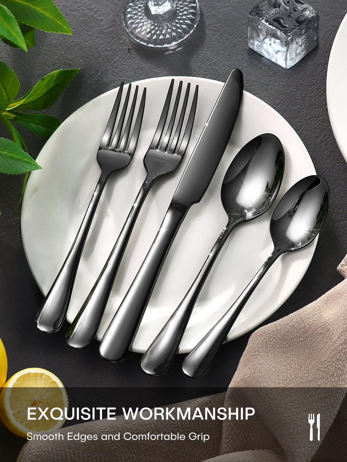Ollex black flatware presentation box makes a stylish gift for occasions
