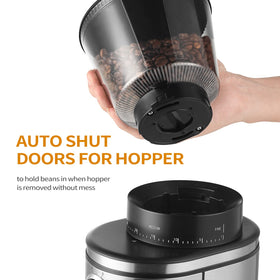 Ollygrin Burr Coffee Grinder side profile for grind control